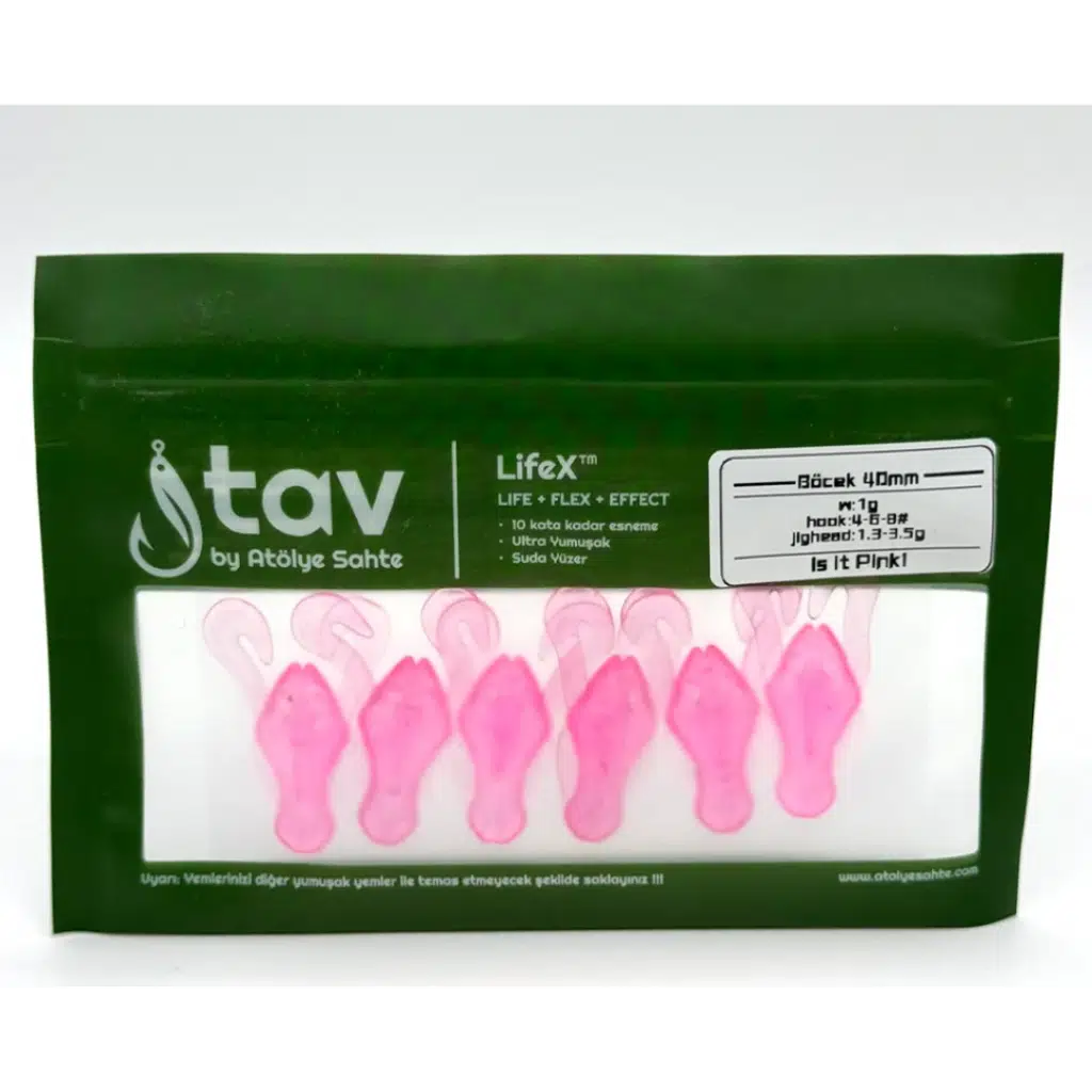 BÖCEK 40Mm 6’Lı Paket Pink (UV/Glow)