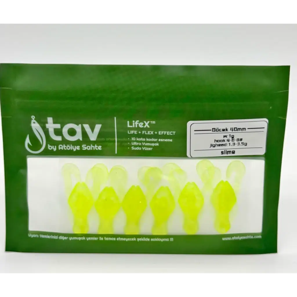 BÖCEK 40Mm 6’Lı Paket Slime (UV/Glow)