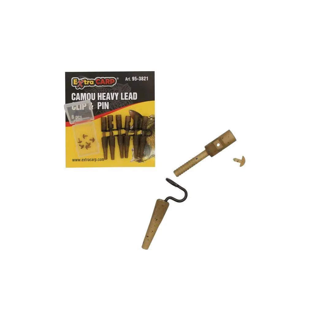 Camou Heavy Lead Clip & Pin 6