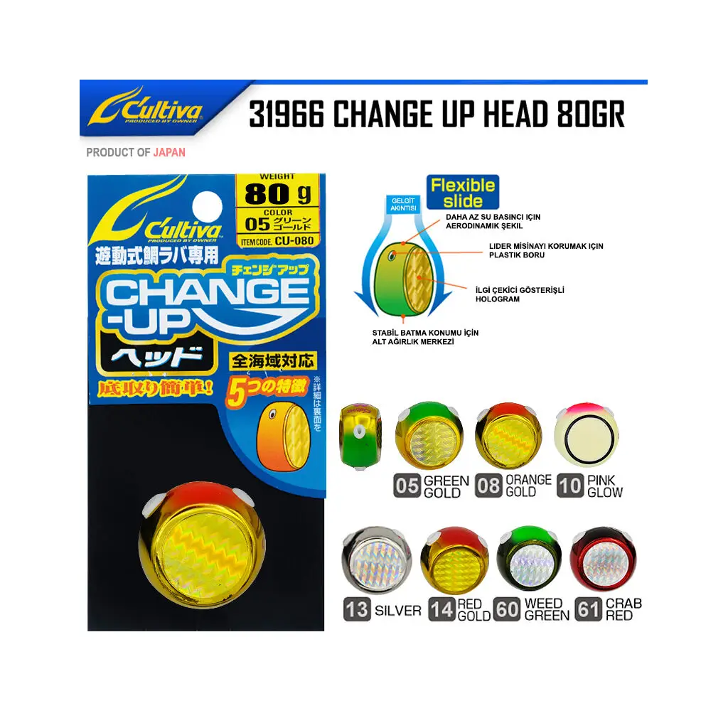Cultiva 31966 Change Up Head 80Gr No:5 Green Gold