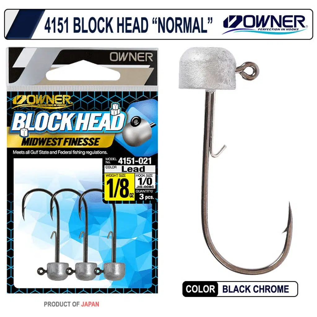 Owner 4151 Block Head 3/16 (5,4Gr) 3Pcs