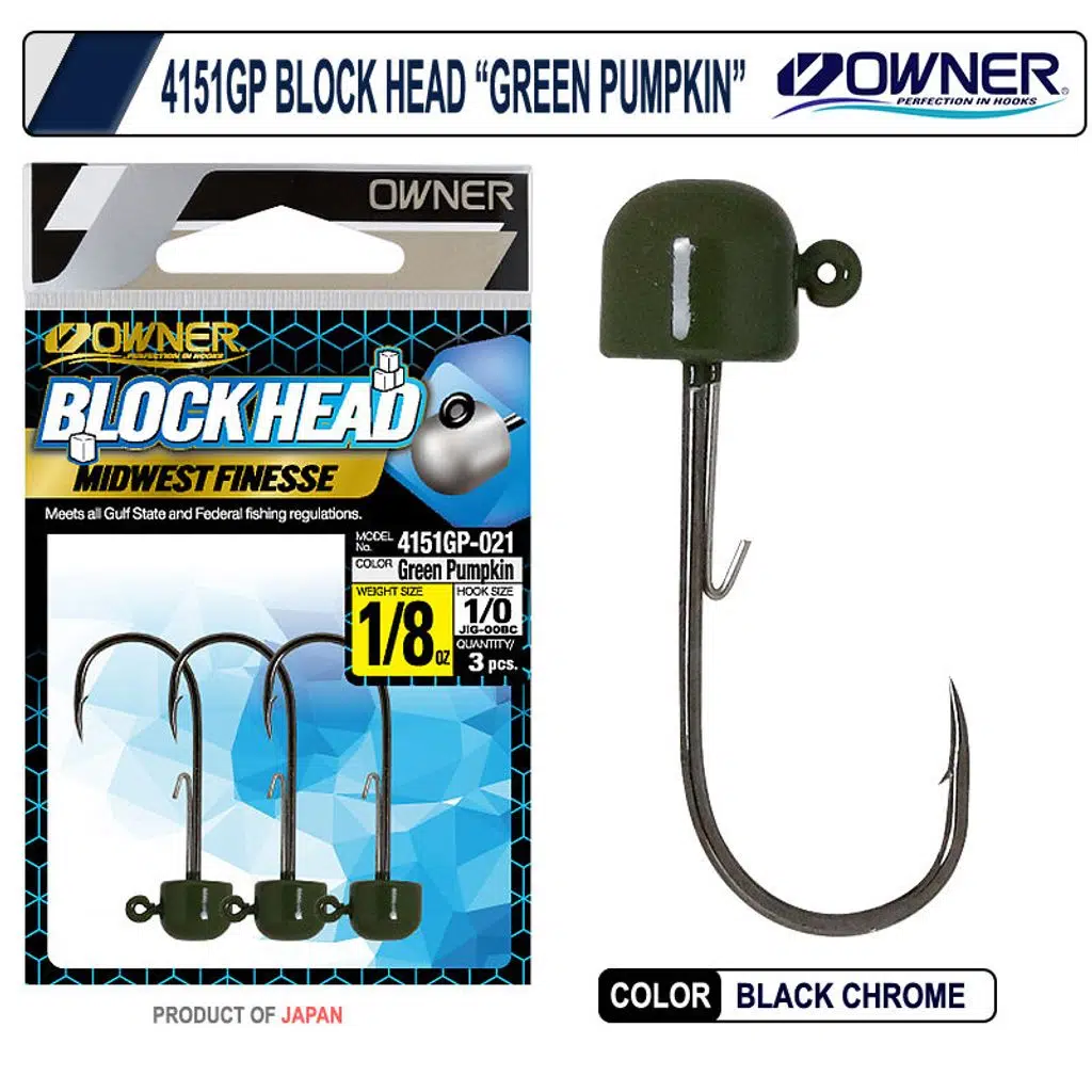 Owner 4151GP Block Head 1/16 (1,8Gr) 3Pcs