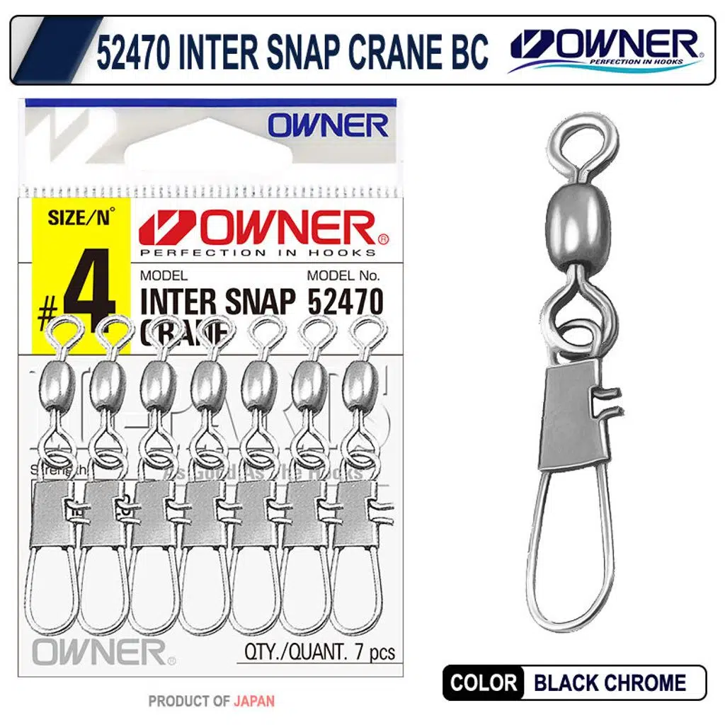 Owner 52470 Inter Snap Crane BC No:6 9Pcs