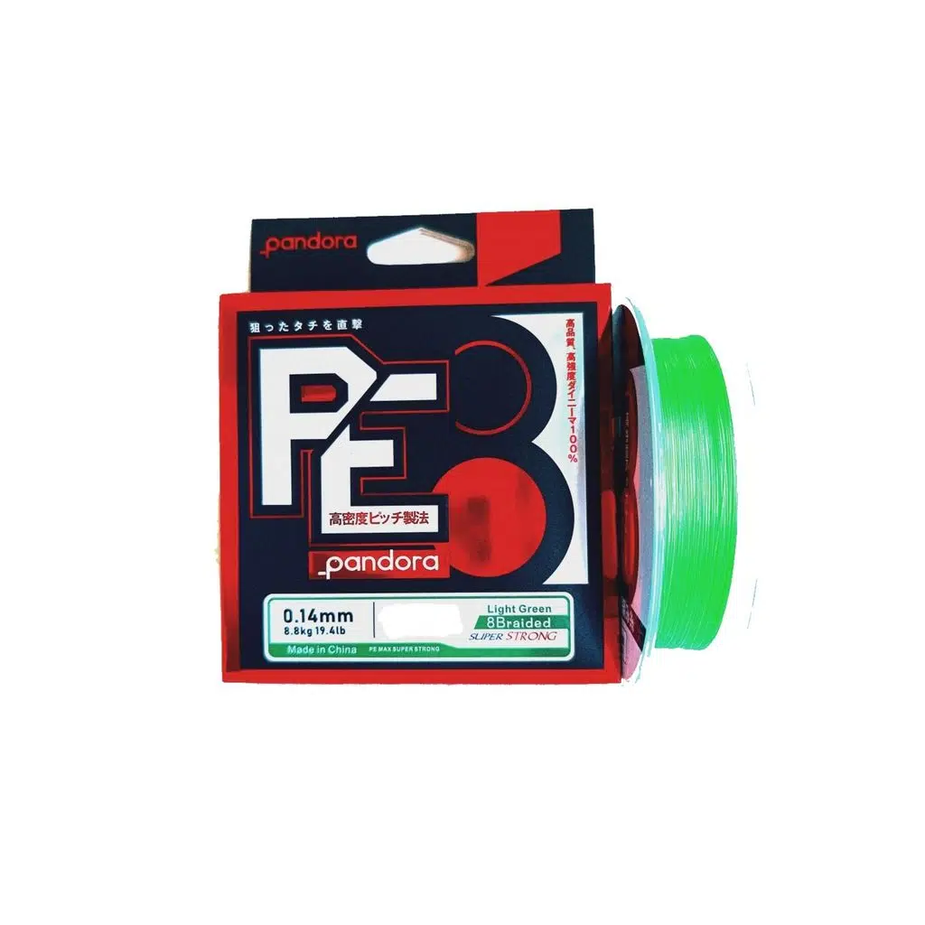 PANDORA PE-8 8X 300MT LIGHT GREEN 0,28MM