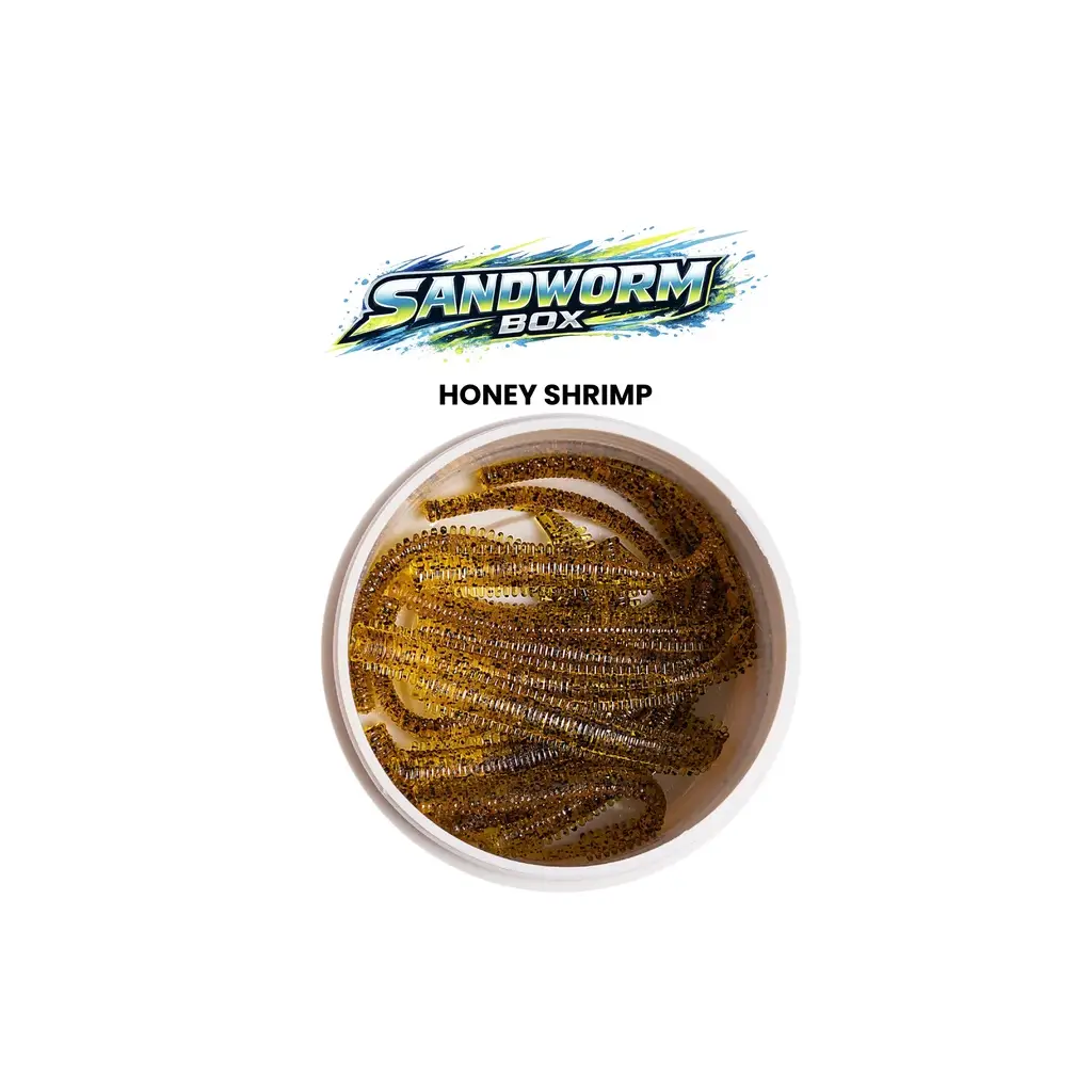 Pandora Sandworm Sızdırmaz Kutu LRF Silikon Honey Shrimp (15 Pcs)