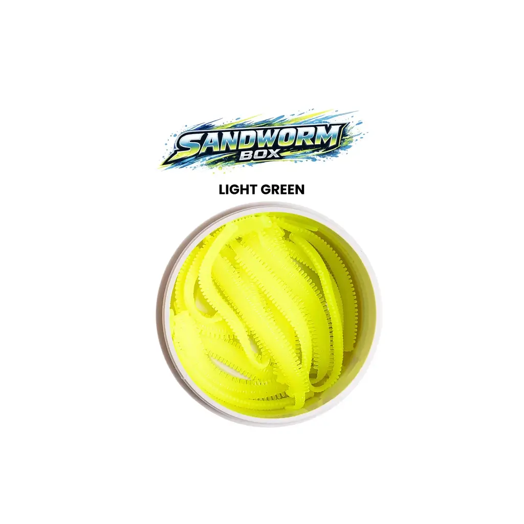 Pandora Sandworm Sızdırmaz Kutu LRF Silikon Light Green (15 Pcs)