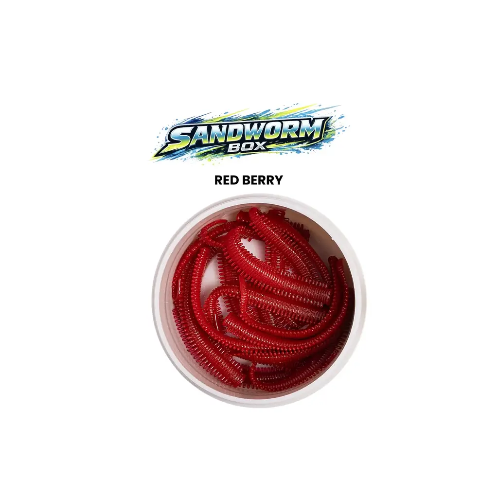 Pandora Sandworm Sızdırmaz Kutu LRF Silikon Red Berry (15 Pcs)
