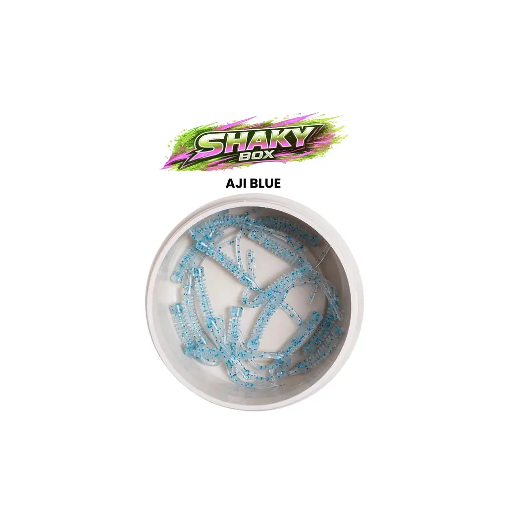 Pandora Shaky Sızdırmaz Kutu LRF Silikon Aji Blue (15 Pcs)