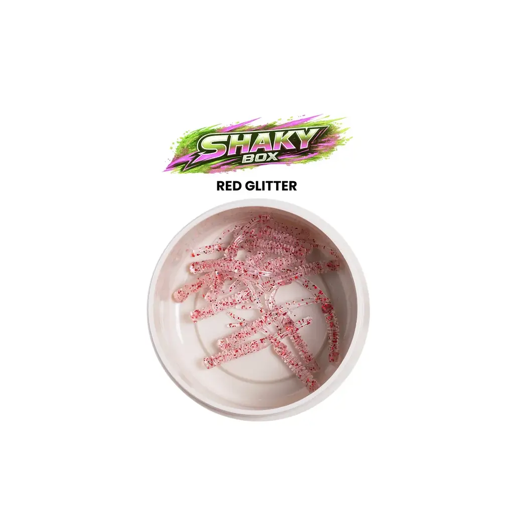 Pandora Shaky Sızdırmaz Kutu LRF Silikon Red Glitter (15 Pcs)