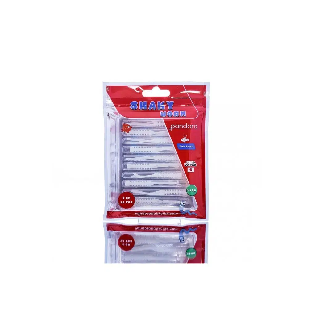 Pandora Shaky Worm 5 Cm White Glow