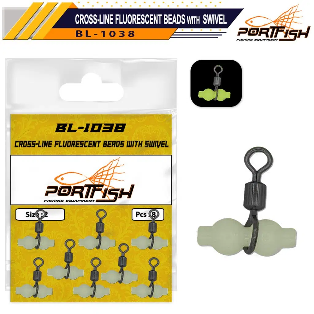 Portfish BL-1038 Üçlü Fosforlu Gezer Fırdöndü No:2 5Psc