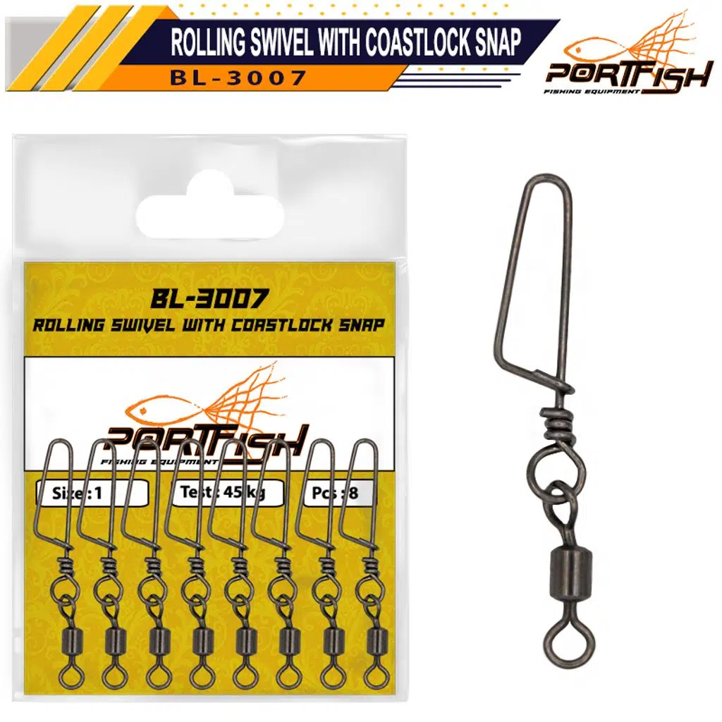Portfish BL-3007 Klipsli Fırdöndü No:1/0 8Psc
