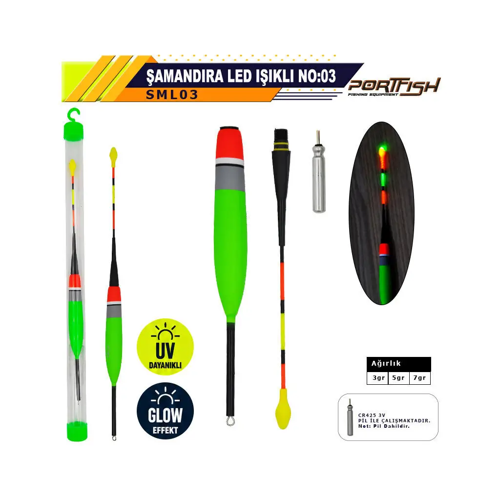 Portfish Şamandıra Led Işıklı No:03 3Gr