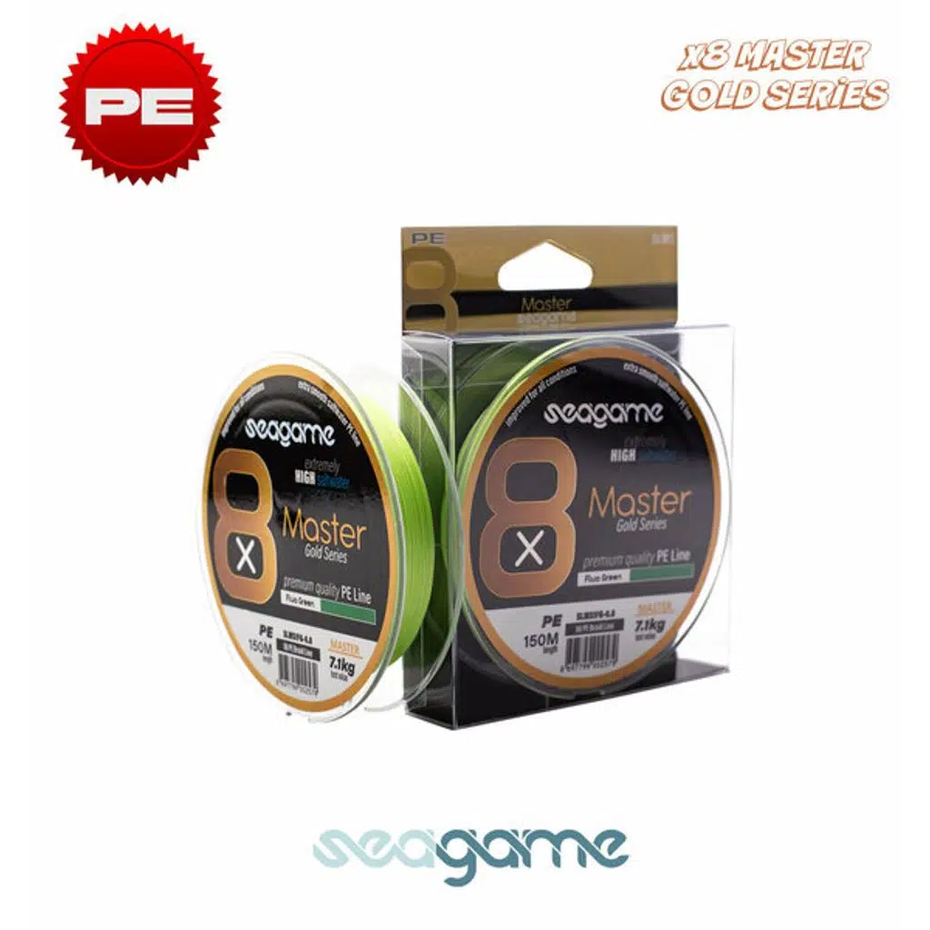 SEAGAME MASTER X8 PE 150M #0.20 FLUO GREEN
