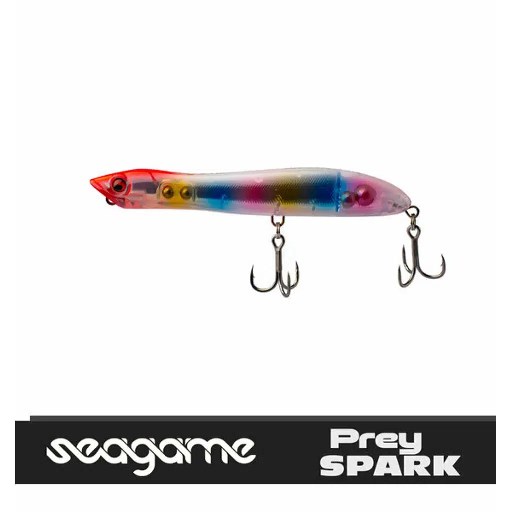 SEAGAME PREY SPARK 135F 26G TRANSPARENT RAINBOW