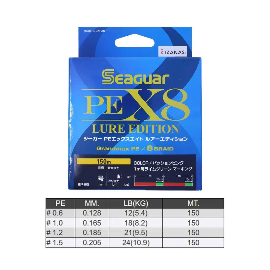 SEAGUAR LURE EDITION X8 150 MT MULTİ PE 1.5-0.205MM
