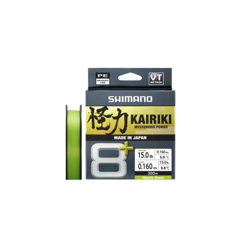 Shimano Örgü Misina Kairiki 8+ 300M 0.16Mm 9.8Kg M. Green