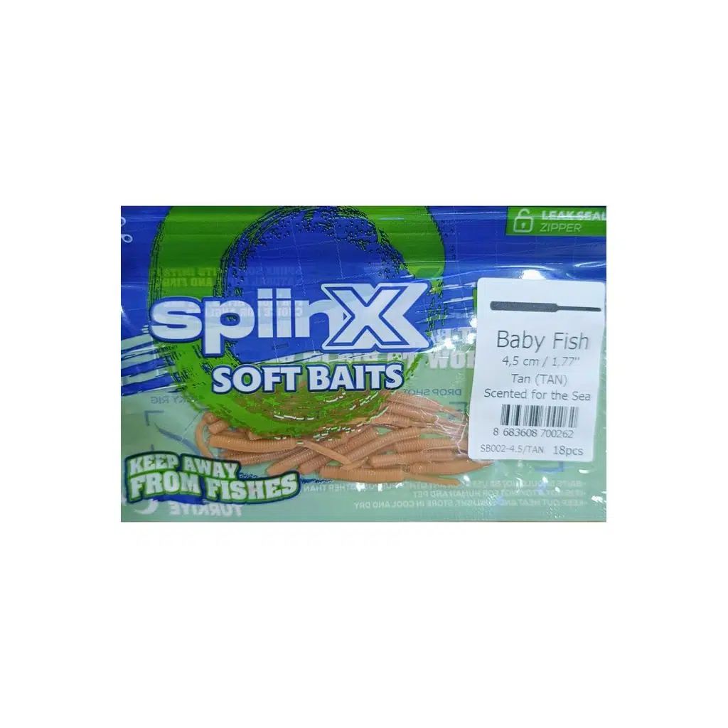 SPIINX BABY FISH SİLİKON 4.5CM 18P TAN (TAN)