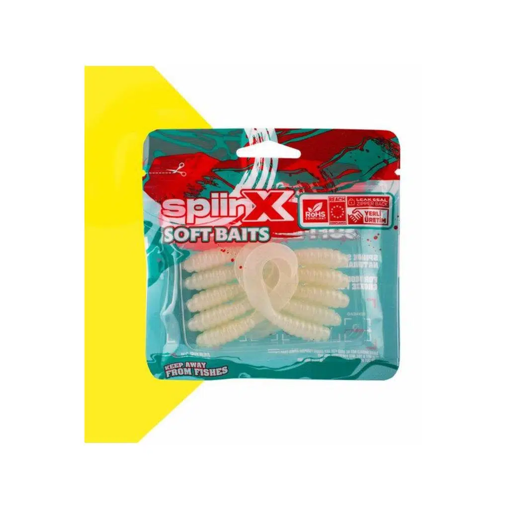 SPIINX CRAZY TAIL KUYRUK 7.5CM 10P GLOW PEARL WHITE