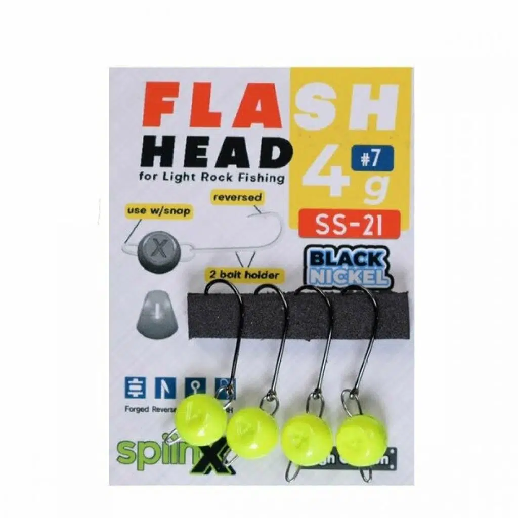 SPIINX FLASH HEAD JIGHEAD UV SARI 3,5G #6 4P